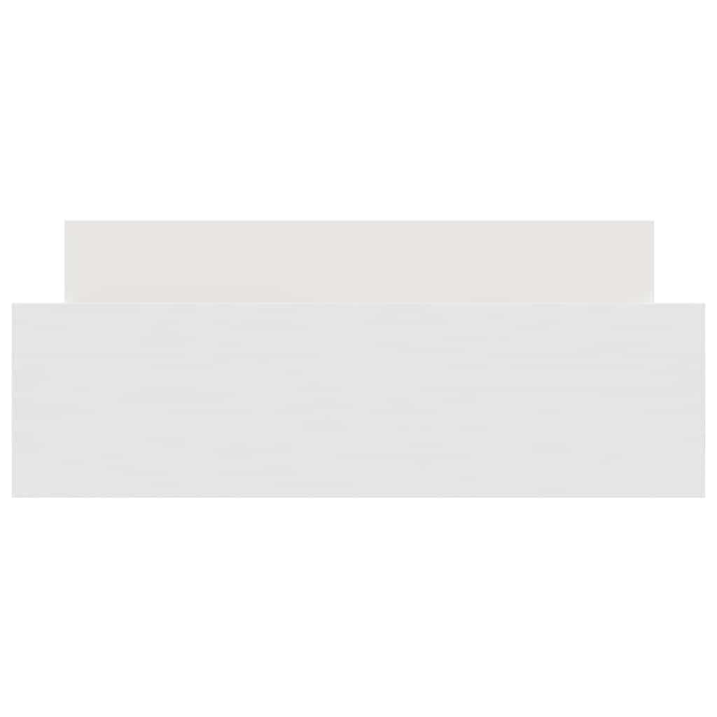 vidaXL Bed Frame without Mattress White 135x190 cm