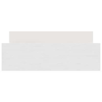 vidaXL Bed Frame without Mattress White 135x190 cm