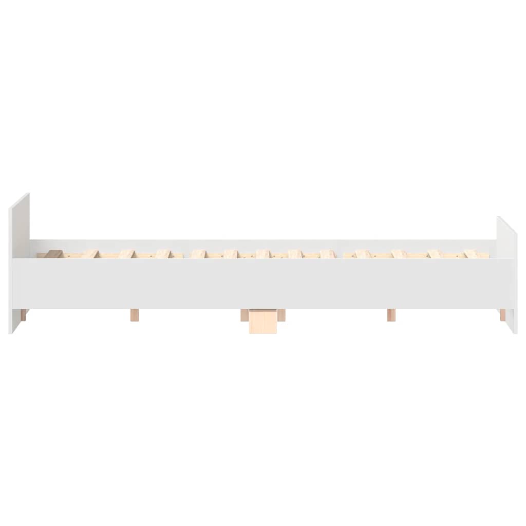 vidaXL Bed Frame without Mattress White 135x190 cm