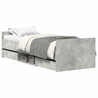 vidaXL Bed Frame | Concrete Grey