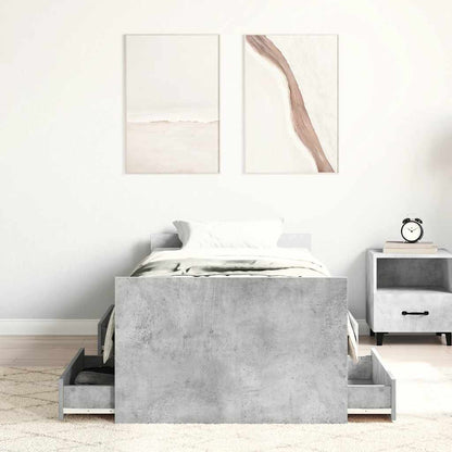 vidaXL Bed Frame | Concrete Grey