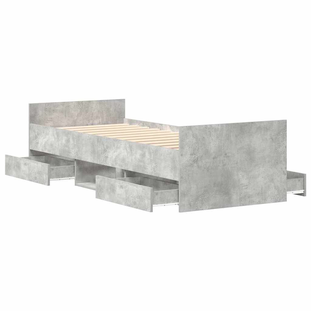 vidaXL Bed Frame | Concrete Grey