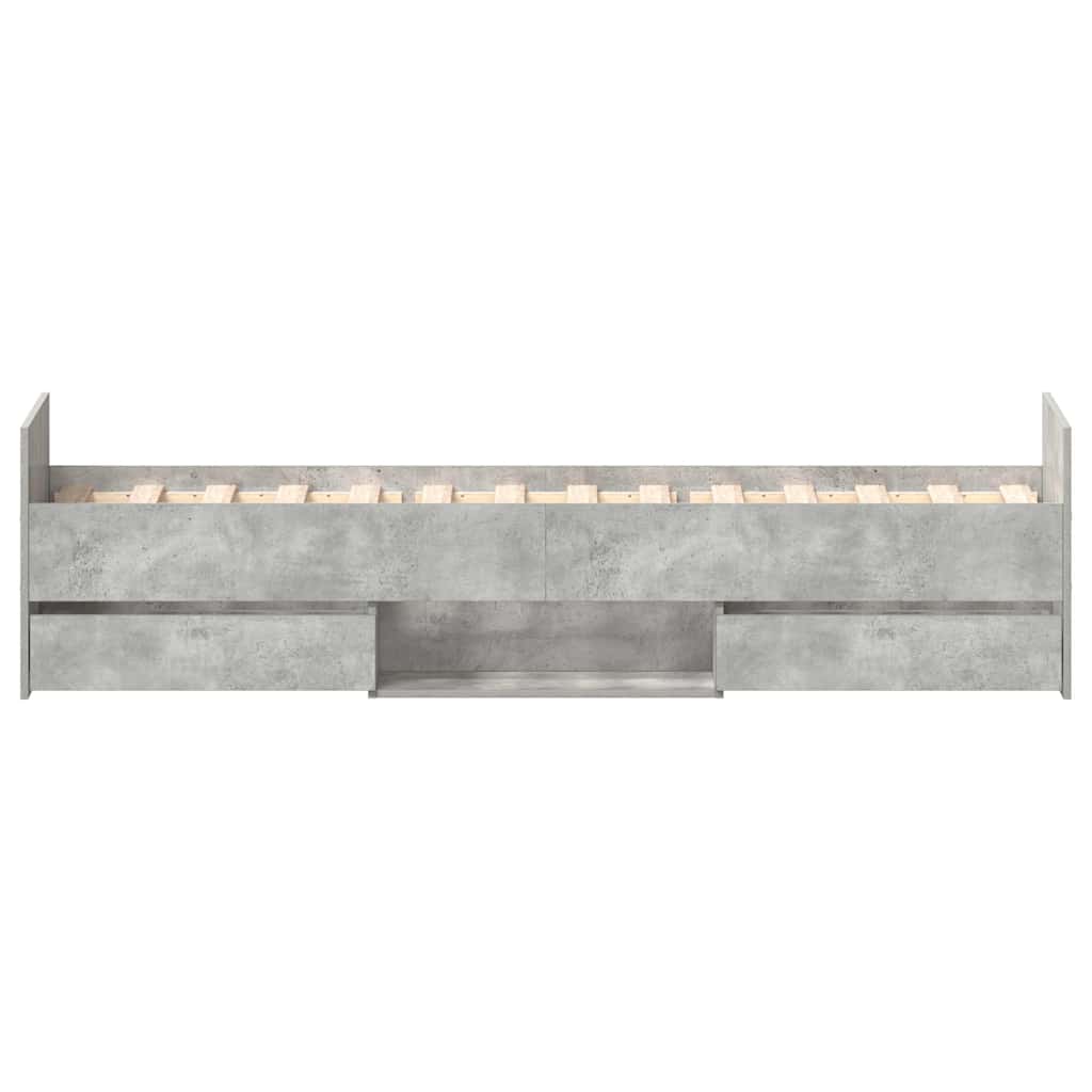 vidaXL Bed Frame | Concrete Grey