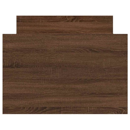 vidaXL Bed Frame without Mattress Brown Oak 100x200 cm