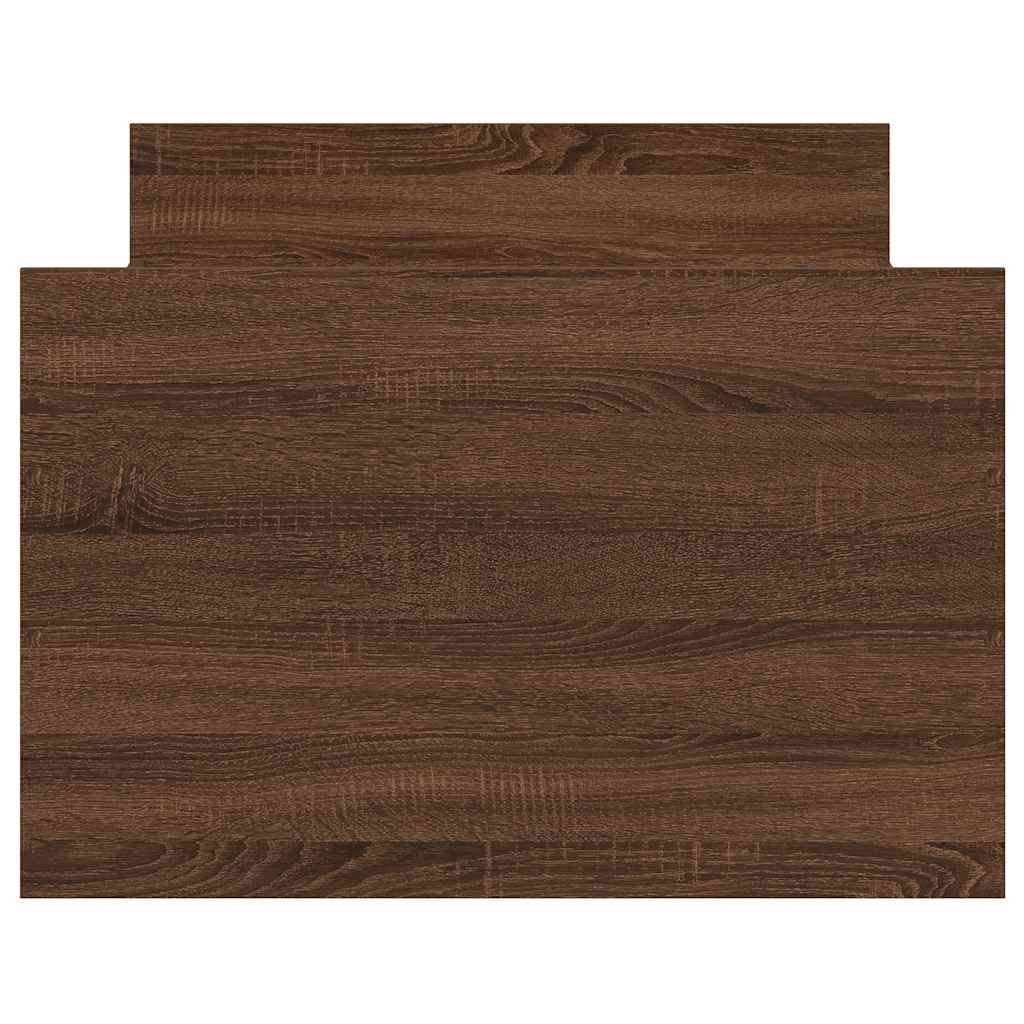 vidaXL Bed Frame without Mattress Brown Oak 90x200 cm