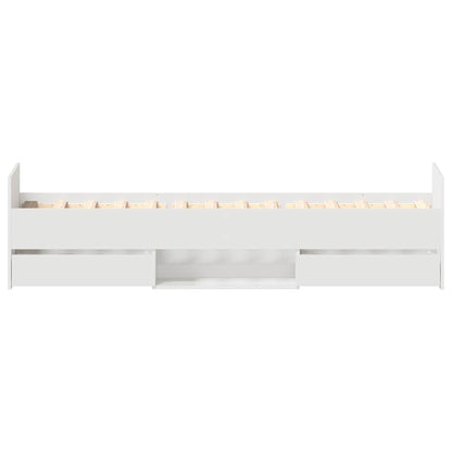 vidaXL Bed Frame without Mattress White 90x190 cm Single
