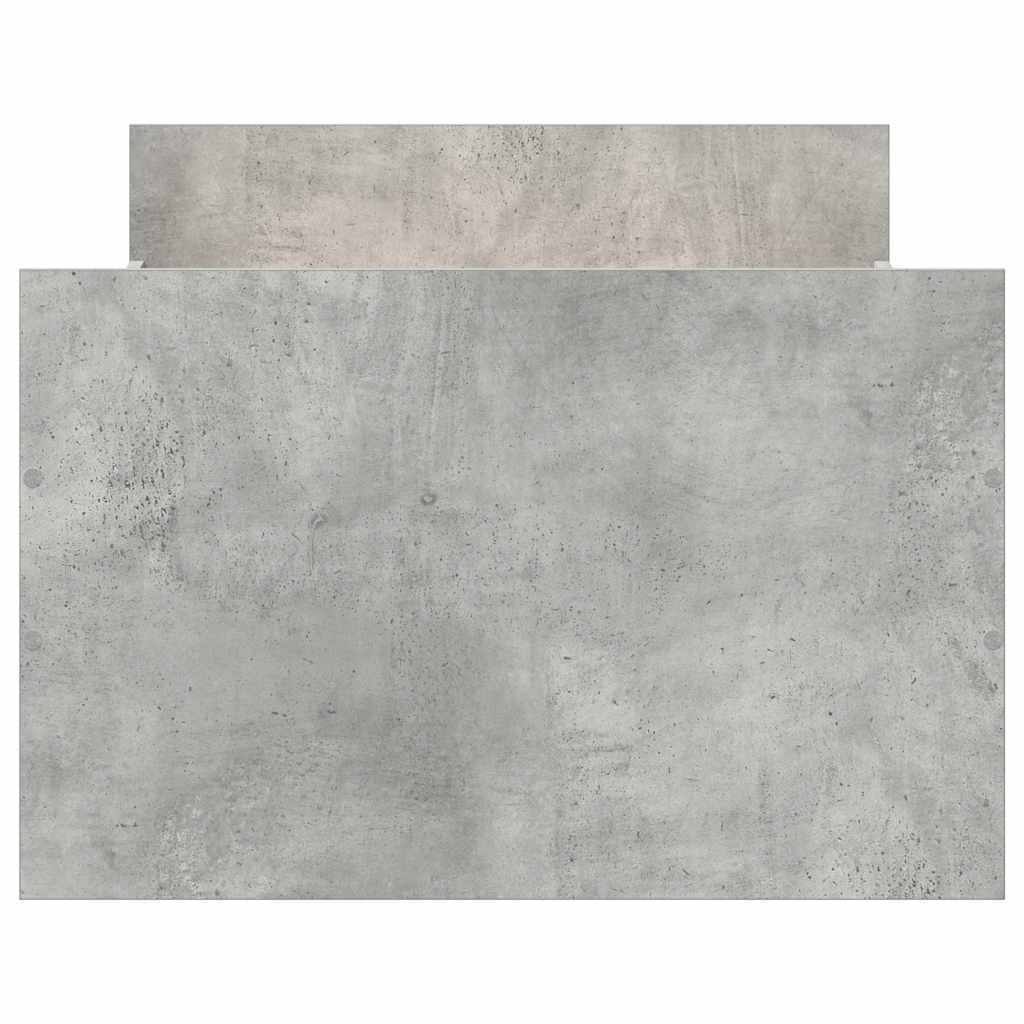vidaXL Bed Frame without Mattress Concrete Grey 90x190 cm Single