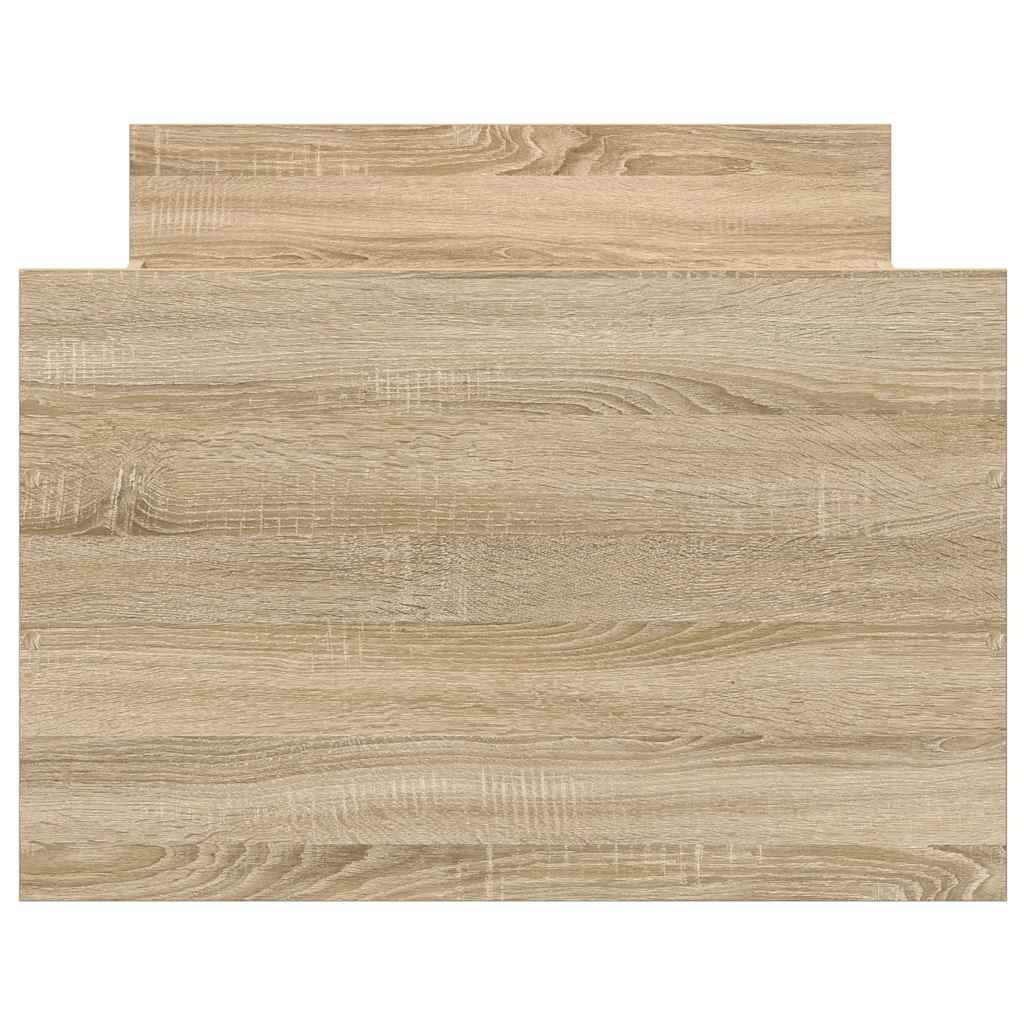 vidaXL Bed Frame without Mattress Sonoma Oak 75x190 cm Small Single