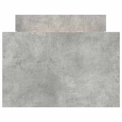 vidaXL Bed Frame without Mattress Concrete Grey 75x190 cm Small Single