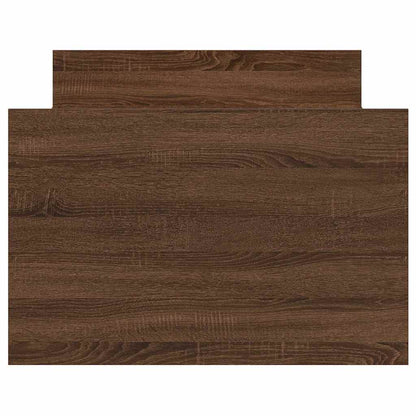 vidaXL Bed Frame without Mattress Brown Oak 75x190 cm Small Single