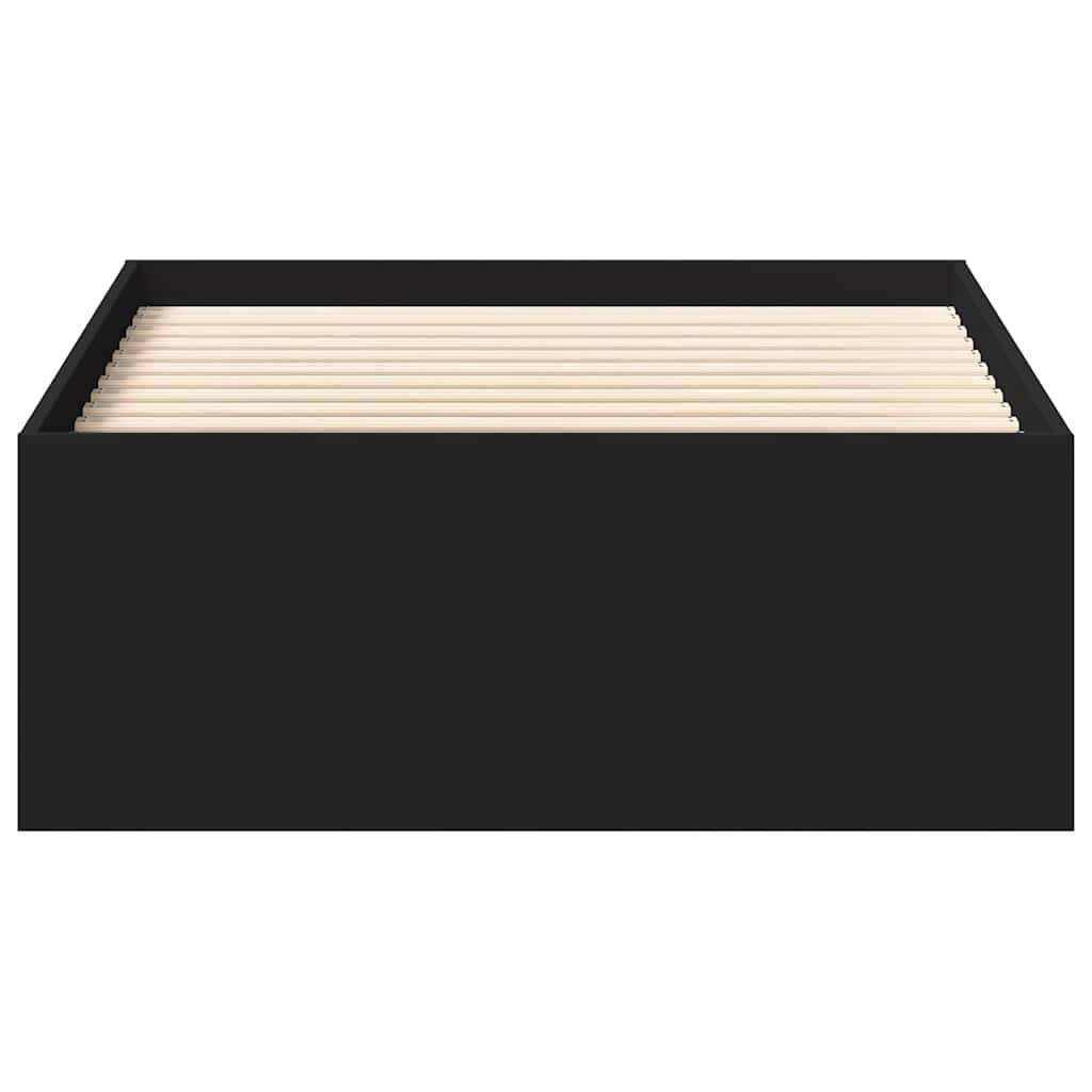 vidaXL Bed Frame without Mattress Black 90x200 cm