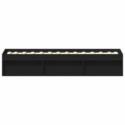 vidaXL Bed Frame without Mattress Black 90x200 cm