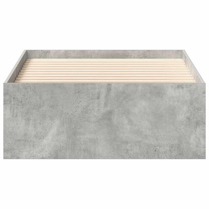 vidaXL Bed Frame without Mattress Concrete Grey 90x200 cm