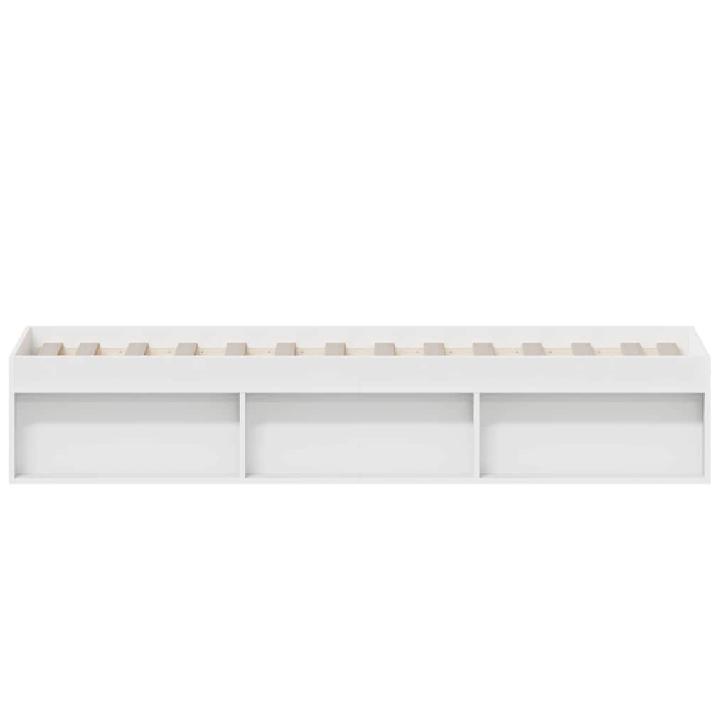 vidaXL Bed Frame without Mattress White 100x200 cm