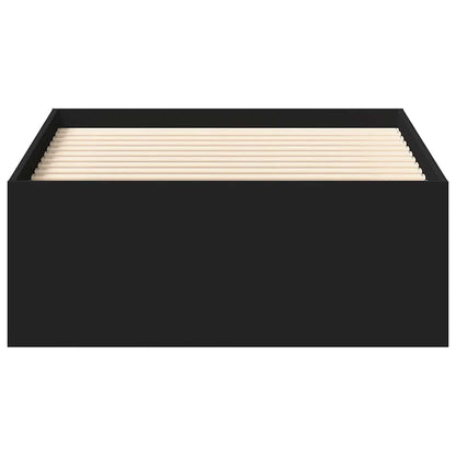 vidaXL Bed Frame without Mattress Black 100x200 cm
