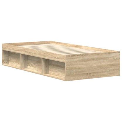 vidaXL Bed Frame without Mattress Sonoma Oak 100x200 cm