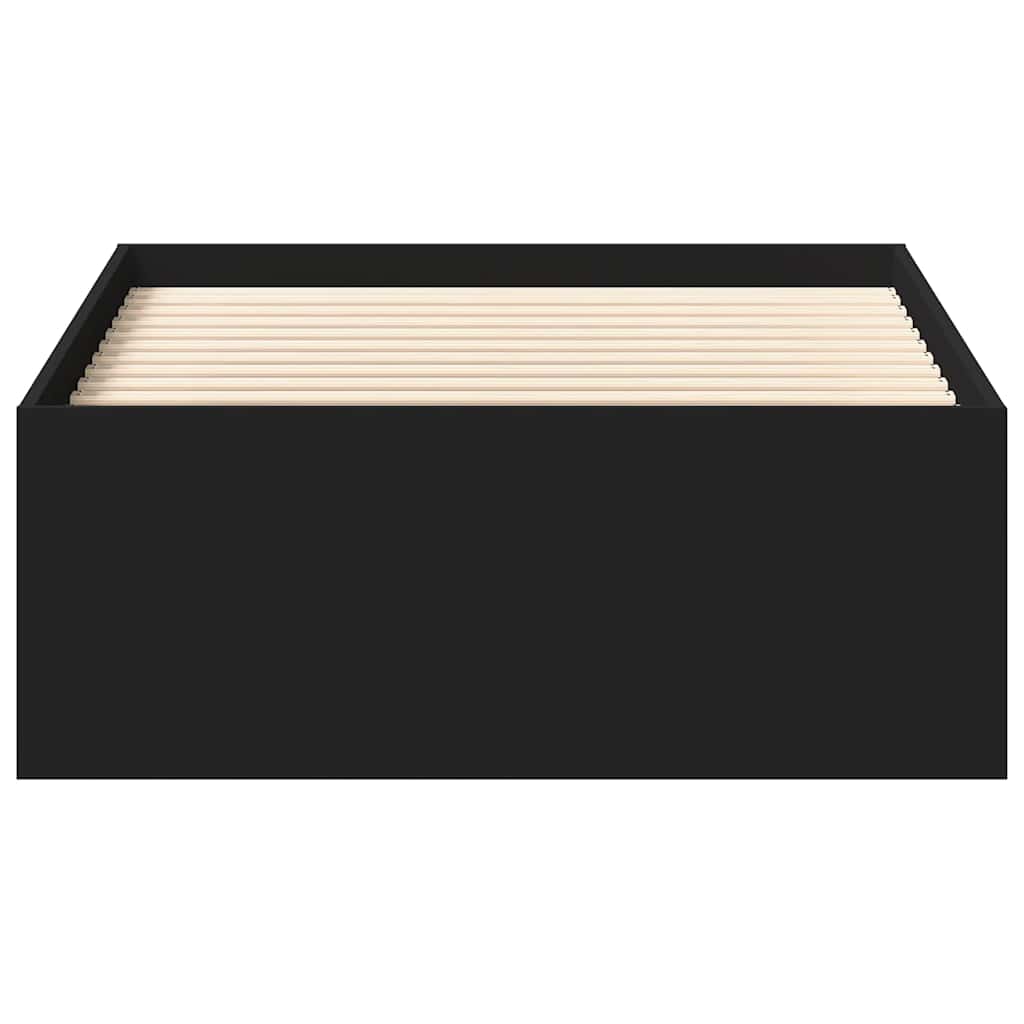 vidaXL Bed Frame without Mattress Black 90x190 cm Single