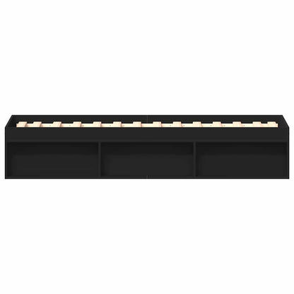vidaXL Bed Frame without Mattress Black 90x190 cm Single