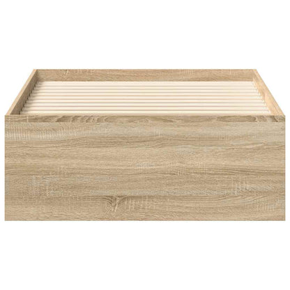 vidaXL Bed Frame without Mattress Sonoma Oak 90x190 cm Single