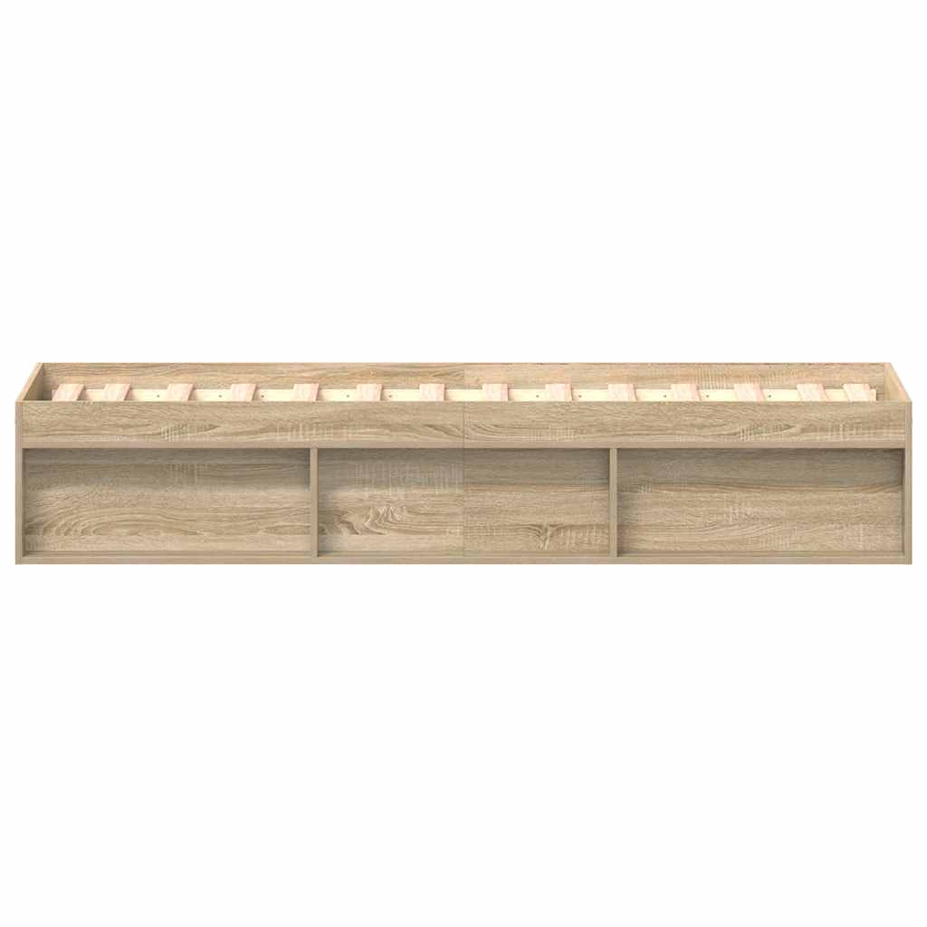 vidaXL Bed Frame without Mattress Sonoma Oak 90x190 cm Single