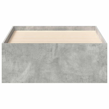vidaXL Bed Frame without Mattress Concrete Grey 90x190 cm Single