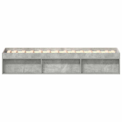 vidaXL Bed Frame without Mattress Concrete Grey 90x190 cm Single