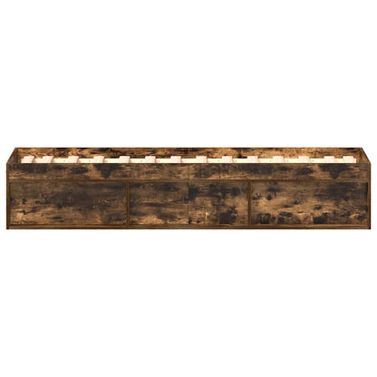 vidaXL Bed Frame without Mattress Smoked Oak 90x190 cm Single