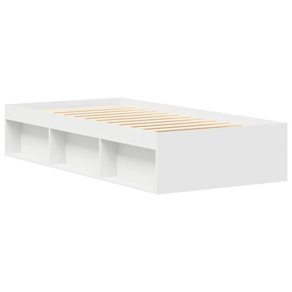 vidaXL Bed Frame without Mattress White 75x190 cm Small Single Small Single