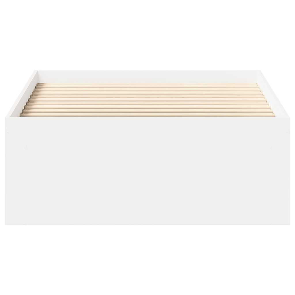 vidaXL Bed Frame without Mattress White 75x190 cm Small Single Small Single