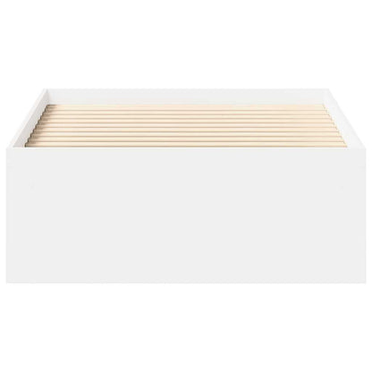 vidaXL Bed Frame without Mattress White 75x190 cm Small Single Small Single