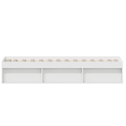 vidaXL Bed Frame without Mattress White 75x190 cm Small Single Small Single