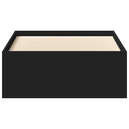 vidaXL Bed Frame without Mattress Black 75x190 cm Small Single Small Single