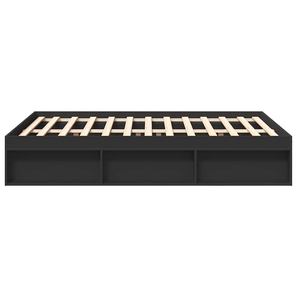 vidaXL Bed Frame without Mattress Black 120x200 cm