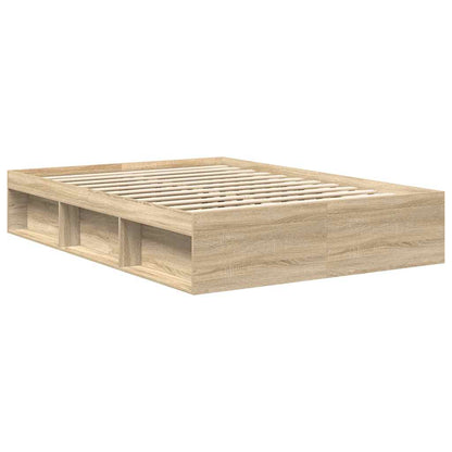 vidaXL Bed Frame without Mattress Sonoma Oak 120x200 cm