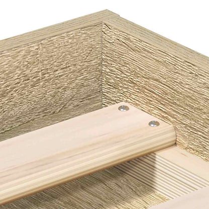 vidaXL Bed Frame without Mattress Sonoma Oak 140x200 cm