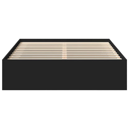 vidaXL Bed Frame without Mattress Black 160x200 cm