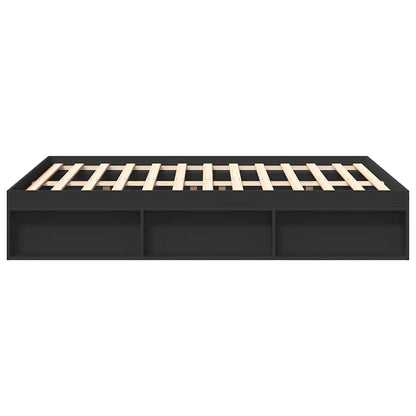vidaXL Bed Frame without Mattress Black 160x200 cm