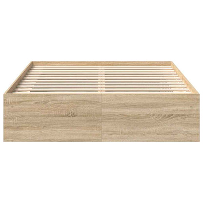 vidaXL Bed Frame without Mattress Sonoma Oak 160x200 cm