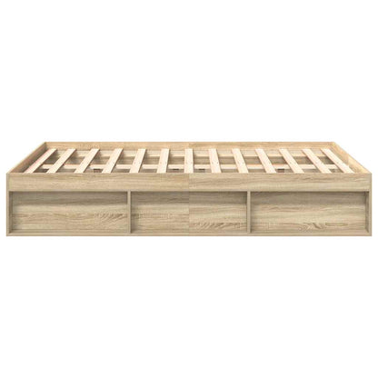 vidaXL Bed Frame without Mattress Sonoma Oak 160x200 cm
