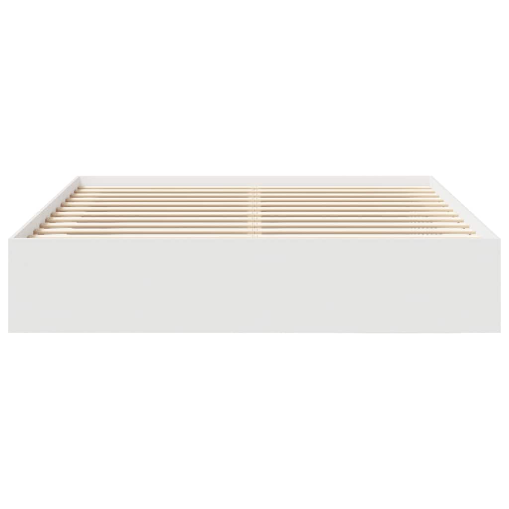 vidaXL Bed Frame without Mattress White 180x200 cm Super King Super King Size