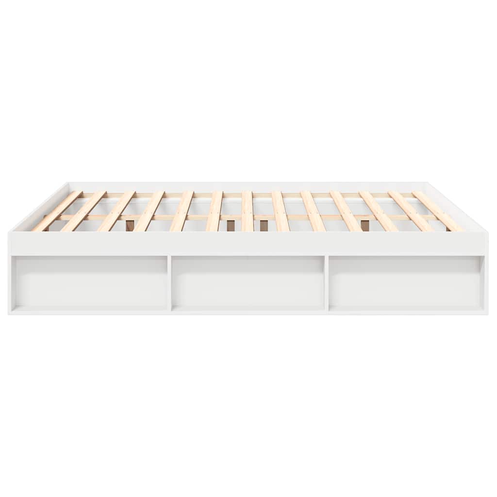 vidaXL Bed Frame without Mattress White 180x200 cm Super King Super King Size