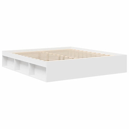 vidaXL Bed Frame without Mattress White 180x200 cm Super King Super King Size