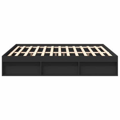 vidaXL Bed Frame without Mattress Black 180x200 cm Super King Super King Size