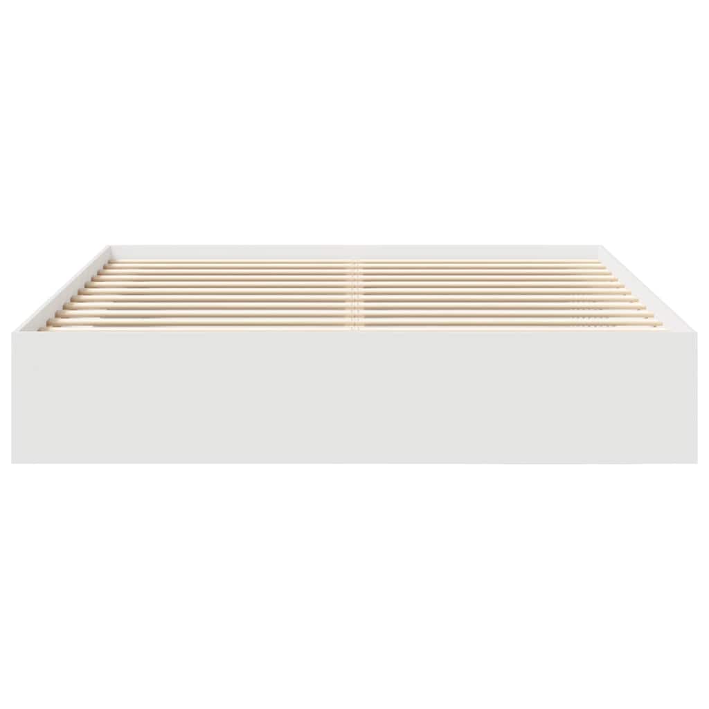vidaXL Bed Frame without Mattress White 200x200 cm