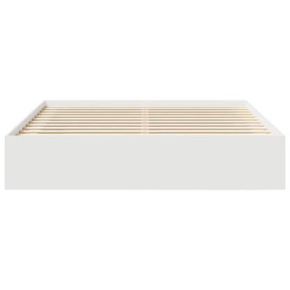 vidaXL Bed Frame without Mattress White 200x200 cm