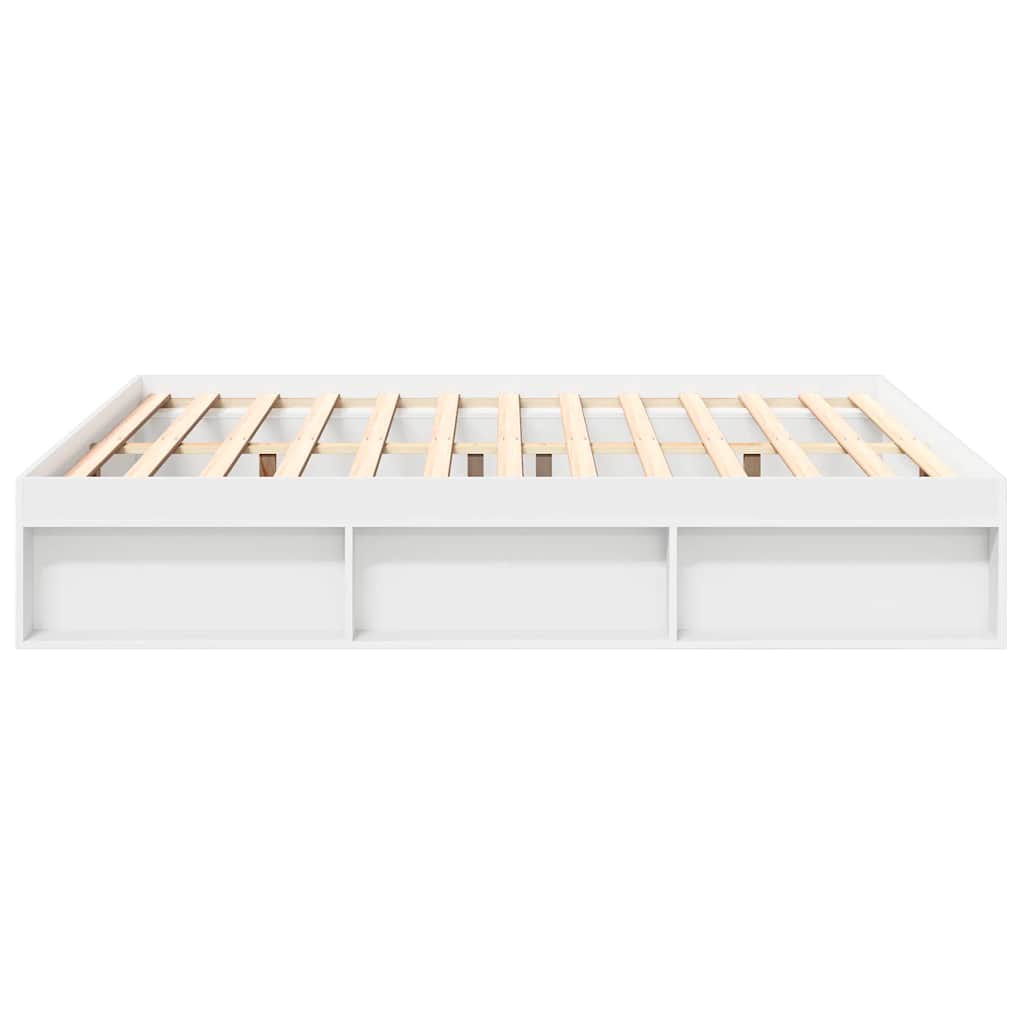 vidaXL Bed Frame without Mattress White 200x200 cm