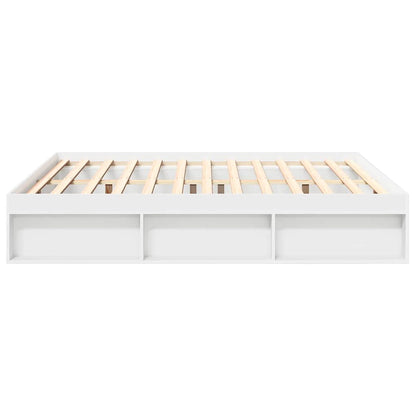 vidaXL Bed Frame without Mattress White 200x200 cm