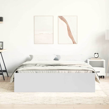 vidaXL Bed Frame without Mattress White 120x190 cm Small Double Small Double