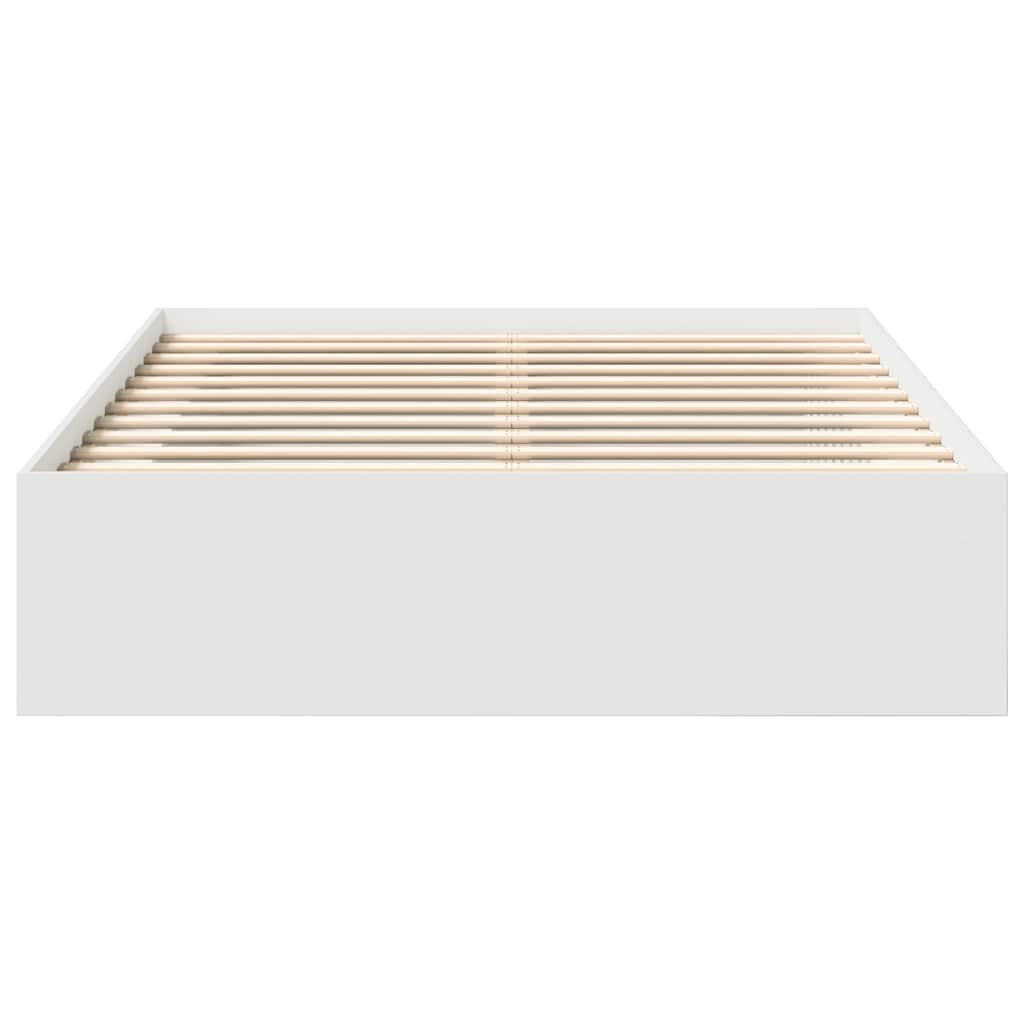 vidaXL Bed Frame without Mattress White 140x190 cm