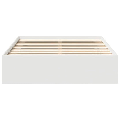 vidaXL Bed Frame without Mattress White 140x190 cm